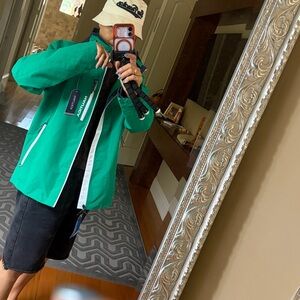 Nautica summer green women Teal Hooded Jacket